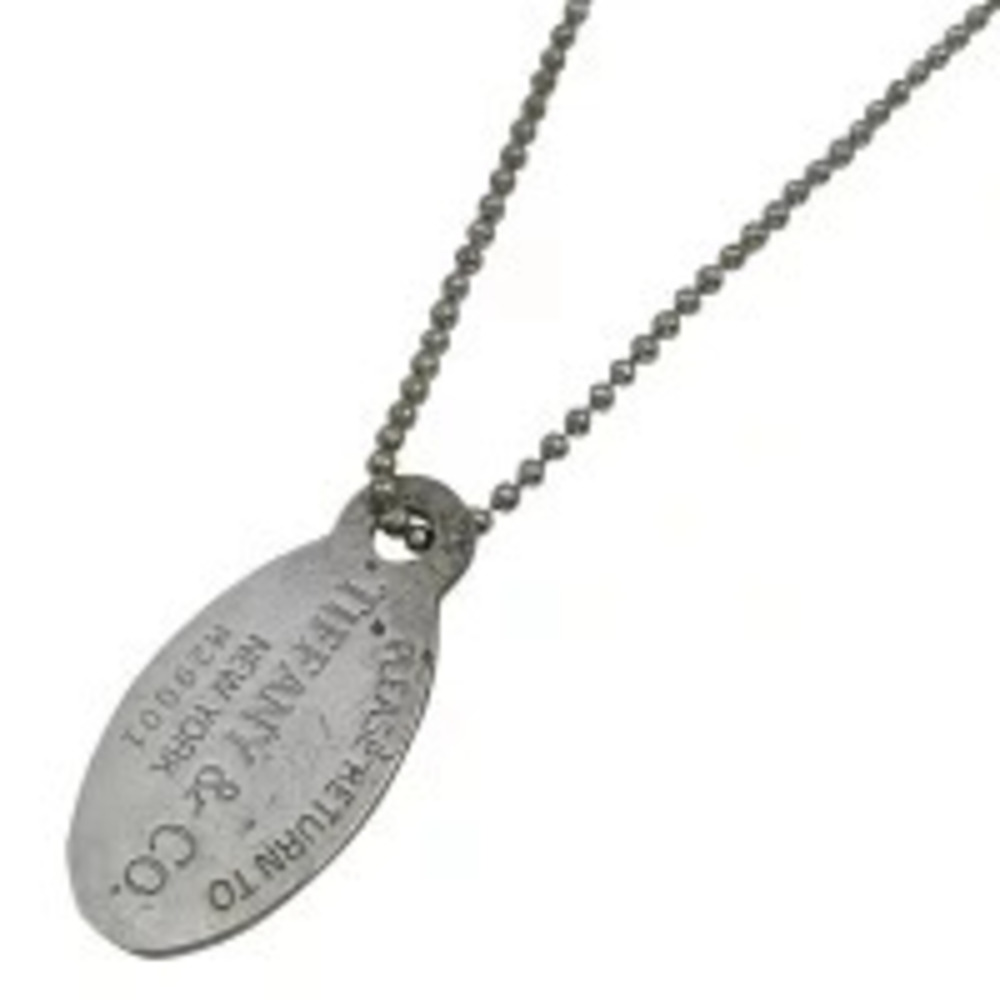 Tiffany Co to Necklace Long Oval Sterling Silver